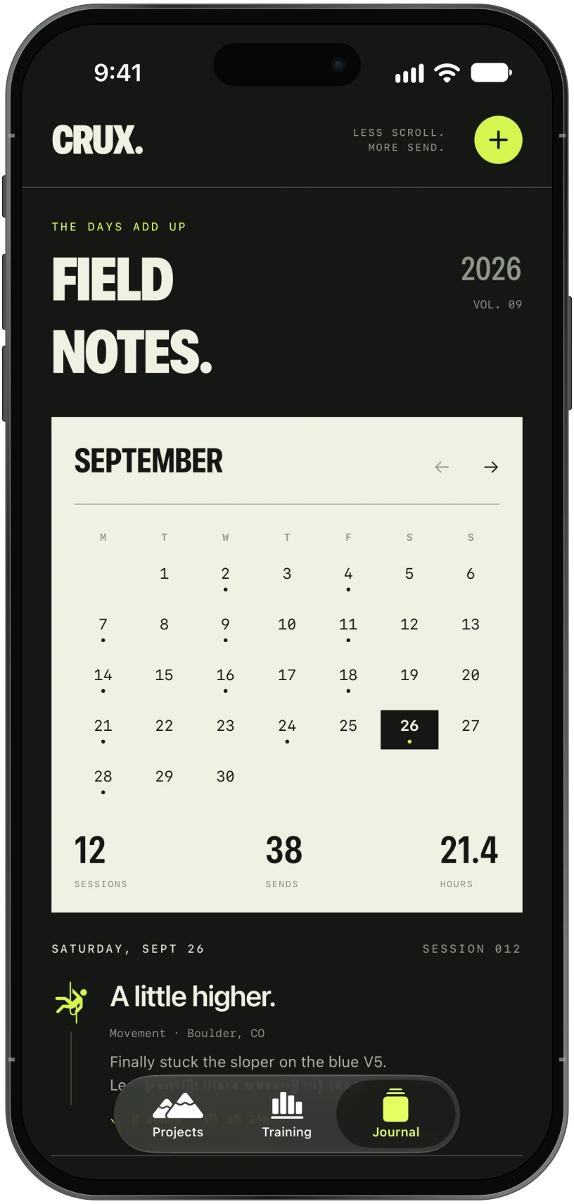 Crux — The days add up